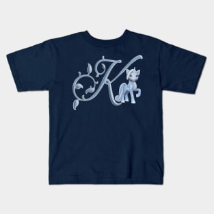 Monogram K Custom Unicorn Kids T-Shirt